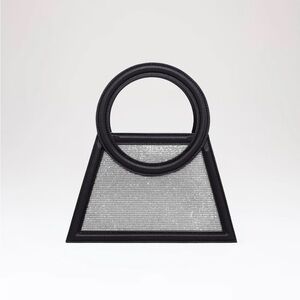 Elegant Black and Silver Women's Handbag